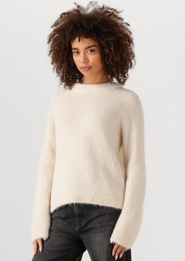 SELECTED WOMEN Dames Truien & Vesten Slfgabella Ls Knit Bow O-neck Creme