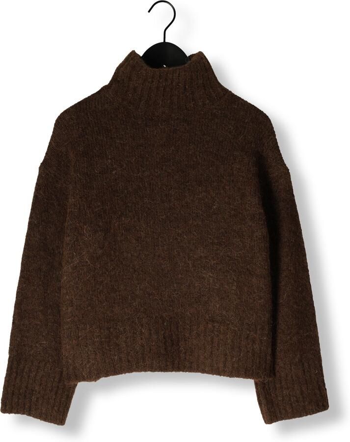 SELECTED WOMEN Dames Truien & Vesten Slfgabriella Ls Knit High Neck Bruin - Foto 2