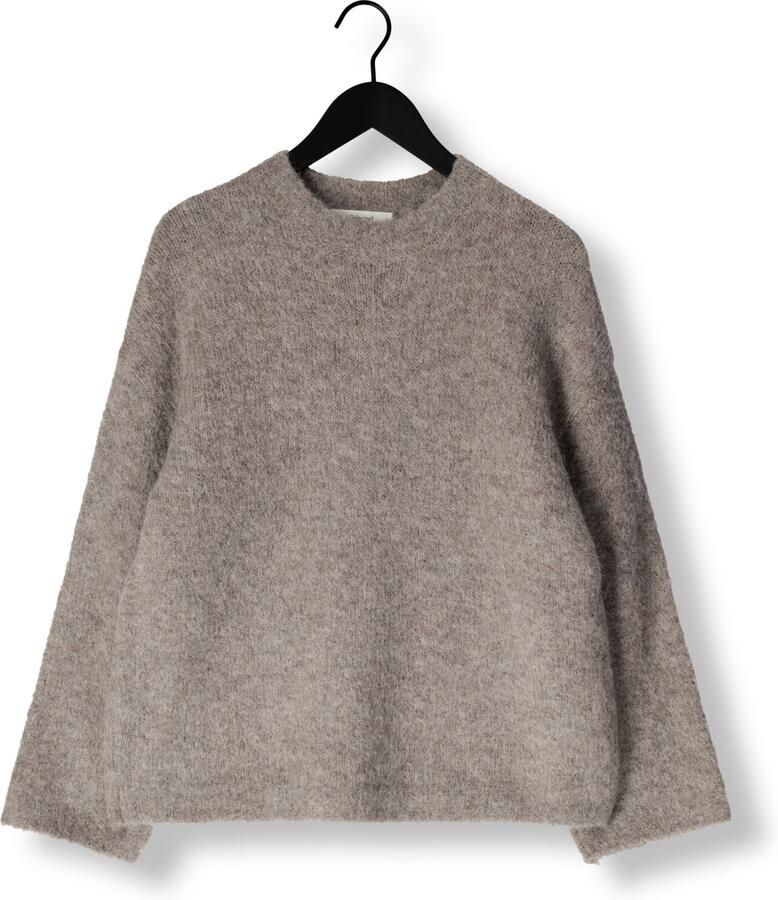 SELECTED WOMEN Dames Truien & Vesten Slfgabriella Ls Knit New O-neck Grijs