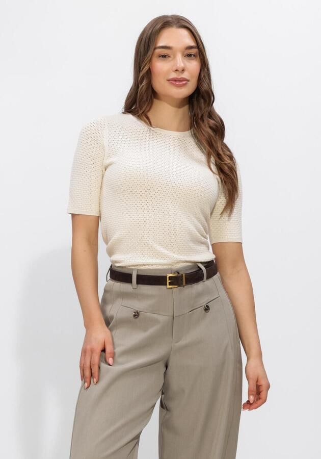 SELECTED WOMEN Dames Truien & Vesten Slfhelle 2 4 Knit O-neck Creme