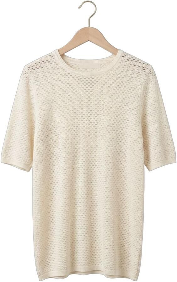 SELECTED WOMEN Dames Truien & Vesten Slfhelle 2 4 Knit O-neck Creme - Foto 4