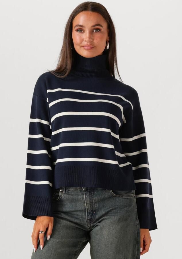 SELECTED WOMEN Dames Truien & Vesten Slfkamma Ls Knit Roll Neck Donkerblauw - Foto 4