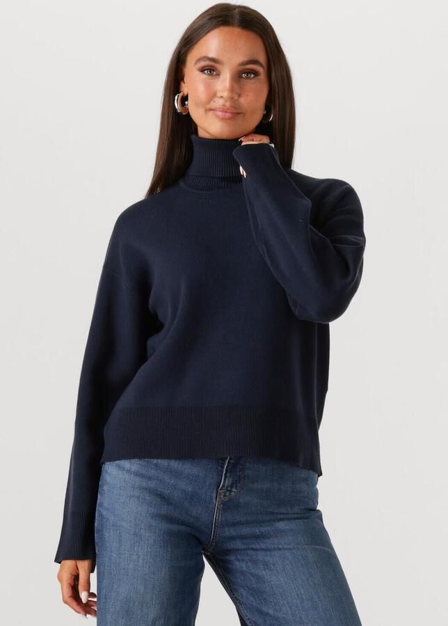 SELECTED WOMEN Dames Truien & Vesten Slfkamma Ls Knit Roll Neck Donkerblauw - Foto 4