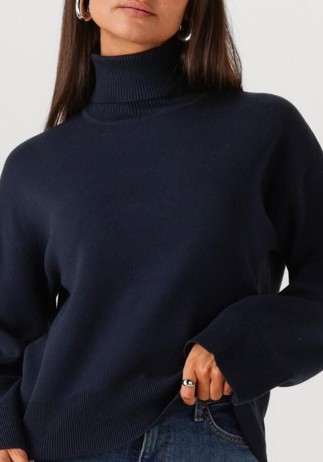 SELECTED WOMEN Dames Truien & Vesten Slfkamma Ls Knit Roll Neck Donkerblauw - Foto 2