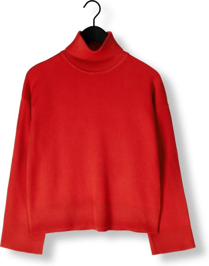 SELECTED WOMEN Dames Truien & Vesten Slfkamma Ls Knit Roll Neck Rood