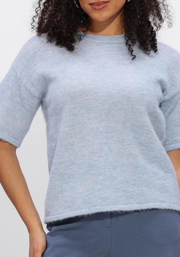 SELECTED WOMEN Dames Truien & Vesten Slflulu 2 4 Knit O-neck Lichtblauw - Foto 4