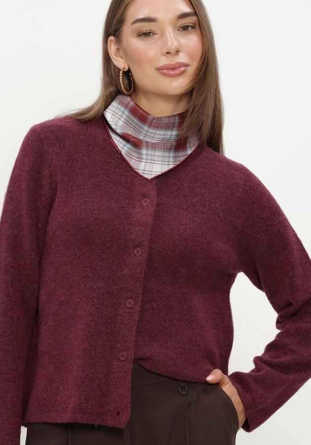 SELECTED WOMEN Dames Truien & Vesten Slflulu New Ls Knit Cardigan Bordeaux - Foto 4