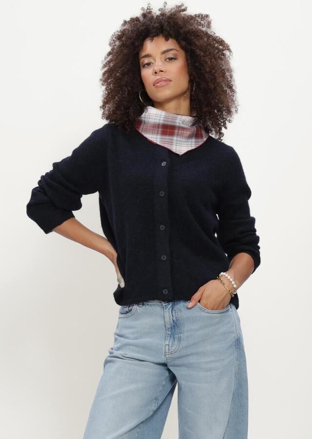 SELECTED WOMEN Dames Truien & Vesten Slflulu New Ls Knit Cardigan Donkerblauw