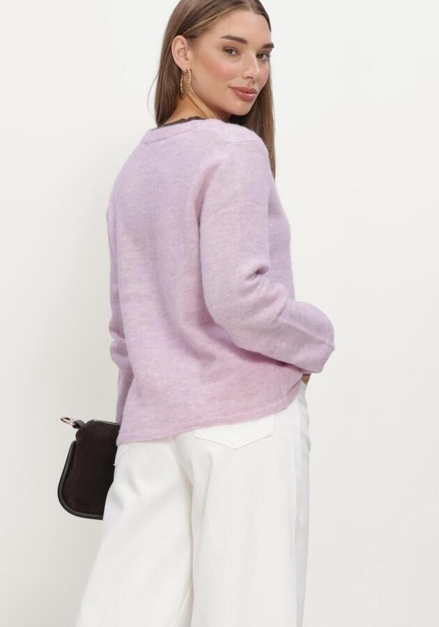 SELECTED WOMEN Dames Truien & Vesten Slflulu New Ls Knit Cardigan Lila - Foto 3