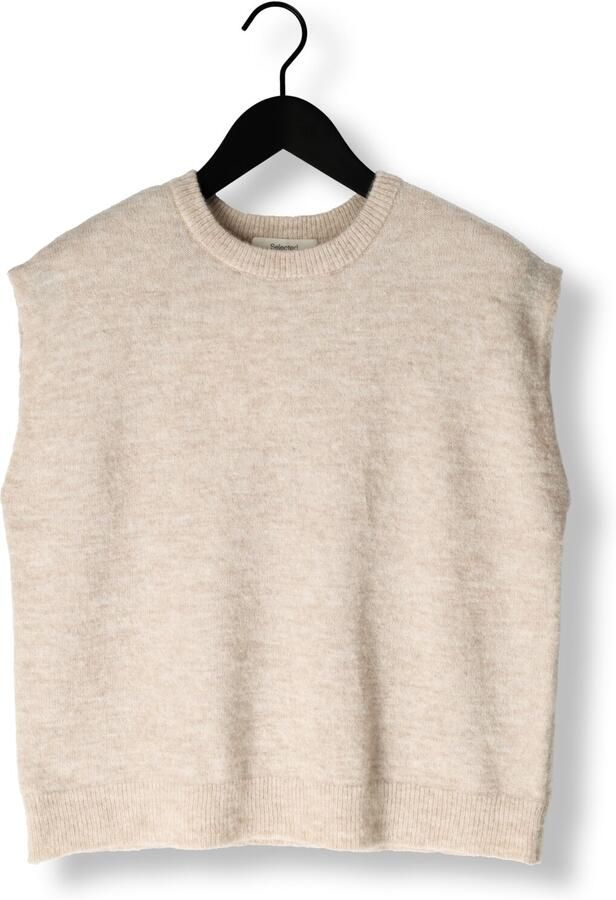 SELECTED WOMEN Dames Truien & Vesten Slflulu Sl Knit Vest Ecru - Foto 3