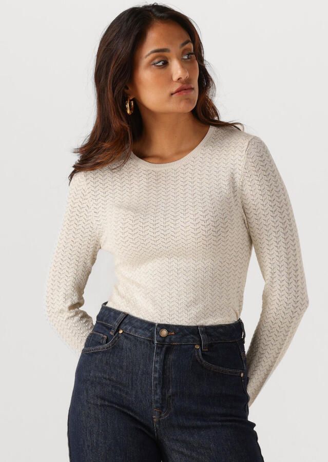 SELECTED WOMEN Dames Truien & Vesten Slfnaja Tight Ls Knit O-neck Creme - Foto 4