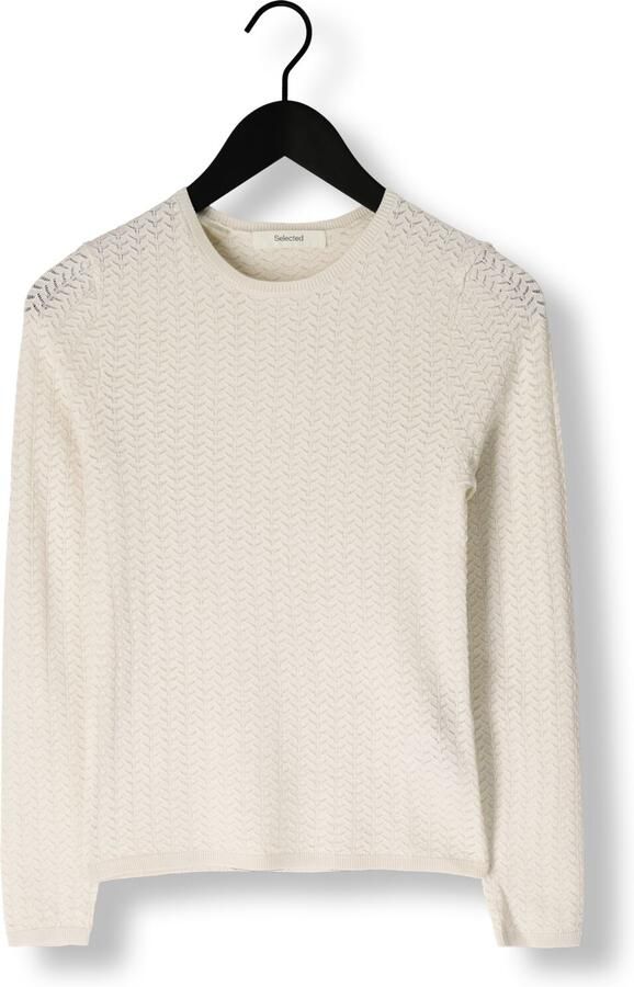 SELECTED WOMEN Dames Truien & Vesten Slfnaja Tight Ls Knit O-neck Creme - Foto 2