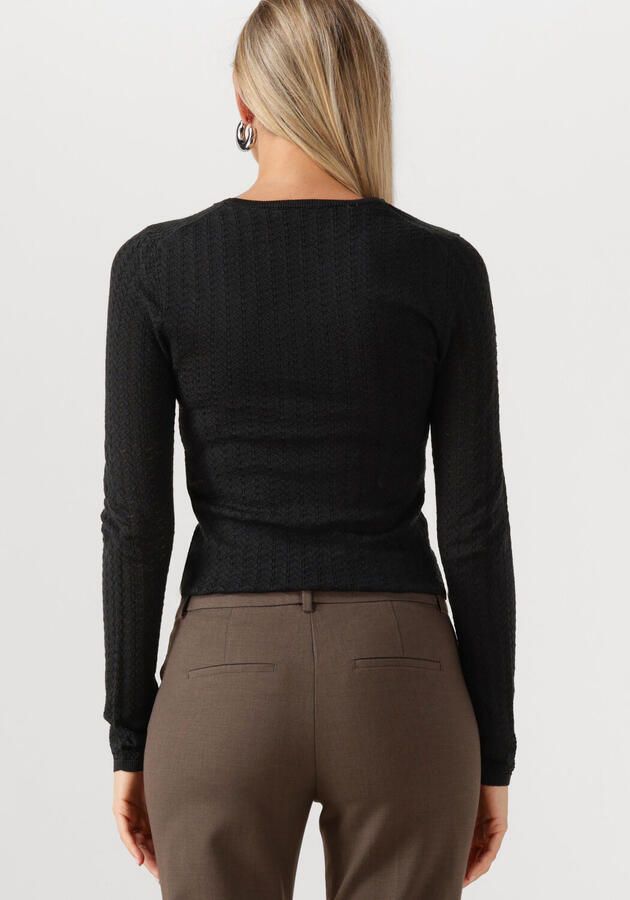 SELECTED WOMEN Dames Truien & Vesten Slfnaja Tight Ls Knit O-neck Zwart - Foto 2