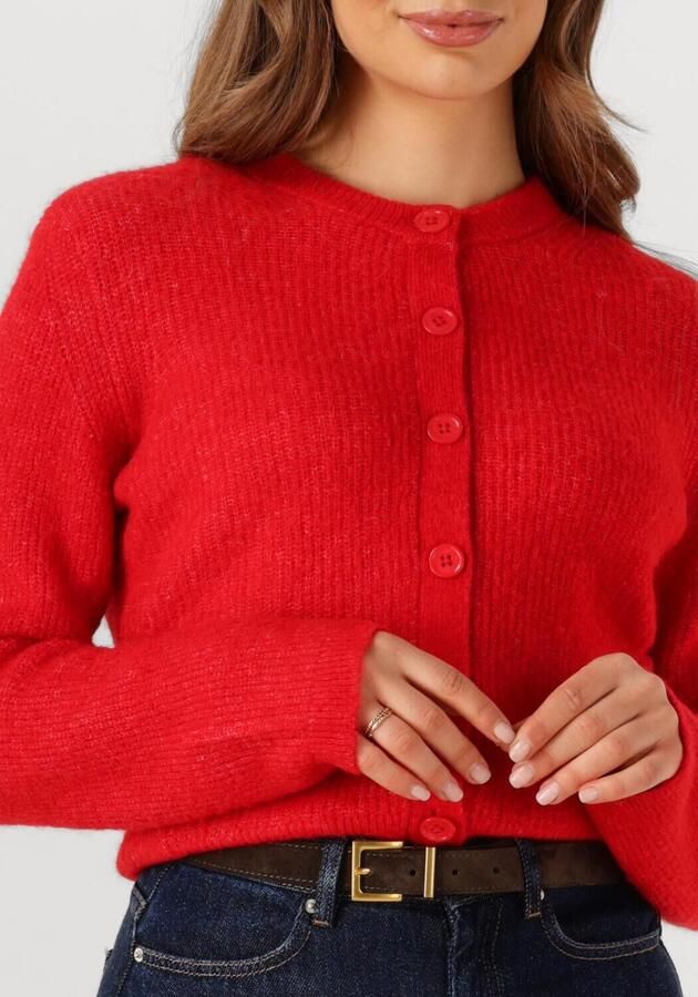 SELECTED WOMEN Dames Truien & Vesten Slfsia Ras Ls Knit Cropped Cardigan Rood - Foto 2