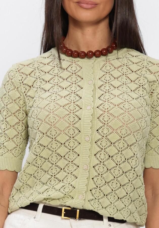 SELECTED WOMEN Dames Truien & Vesten Slfsofia 2 4 Knit Cardigan Groen - Foto 4