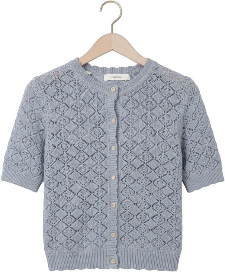 SELECTED WOMEN Dames Truien & Vesten Slfsofia 2 4 Knit Cardigan Lichtblauw - Foto 2