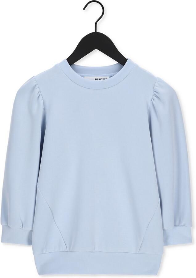 SELECTED FEMME Dames Truien & Vesten Slftenny 3 4 Sweat Top Lichtblauw - Foto 2