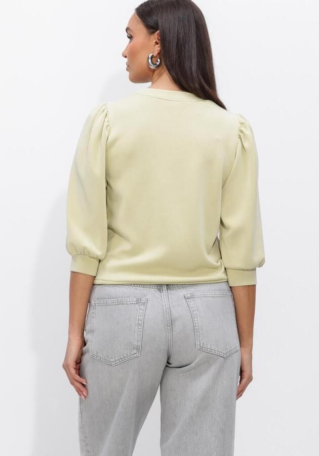 SELECTED WOMEN Dames Truien & Vesten Slftenny 3 4 Sweat Top Lime - Foto 3