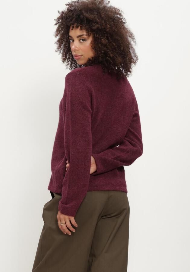 SELECTED WOMEN Dames Truien & Vesten Slwlulu New Ls Knit O-neck Bordeaux - Foto 3