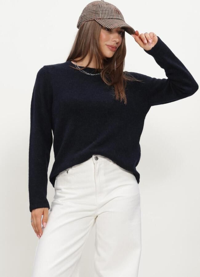 SELECTED WOMEN Dames Truien & Vesten Slwlulu New Ls Knit O-neck Donkerblauw