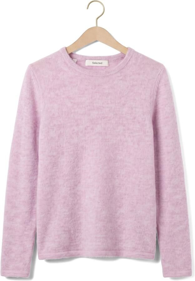 SELECTED WOMEN Dames Truien & Vesten Slwlulu New Ls Knit O-neck Lila - Foto 4