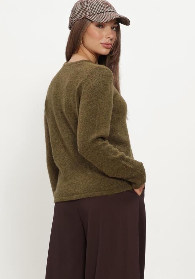 SELECTED WOMEN Dames Truien & Vesten Slwlulu New Ls Knit O-neck Olijf - Foto 3