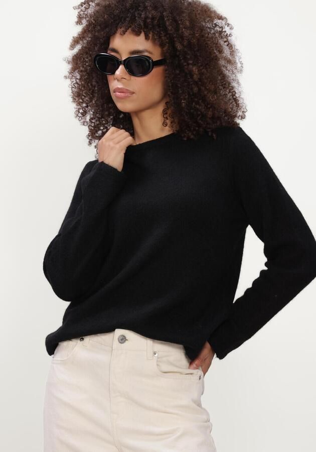 SELECTED WOMEN Dames Truien & Vesten Slwlulu New Ls Knit O-neck Zwart