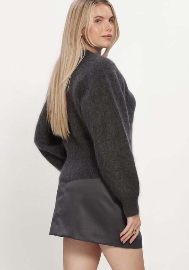 SELECTED WOMEN Dames Truien & Vesten Slwmira Ls Knit Short O-neck Antraciet - Foto 3