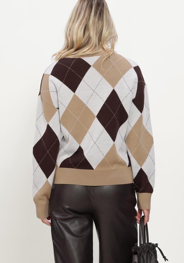 SELECTED WOMEN Dames Truien & Vesten Slwthea Ls Knit Argyle O-neck Multi - Foto 3