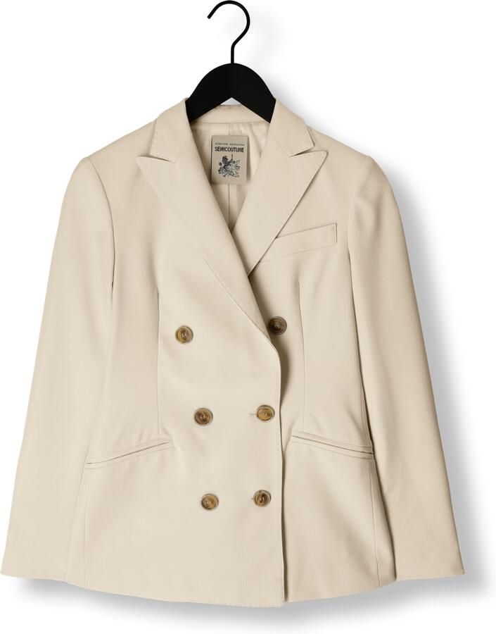 Semicouture Beige Alexina Dames Blazer Beige Dames - Foto 3