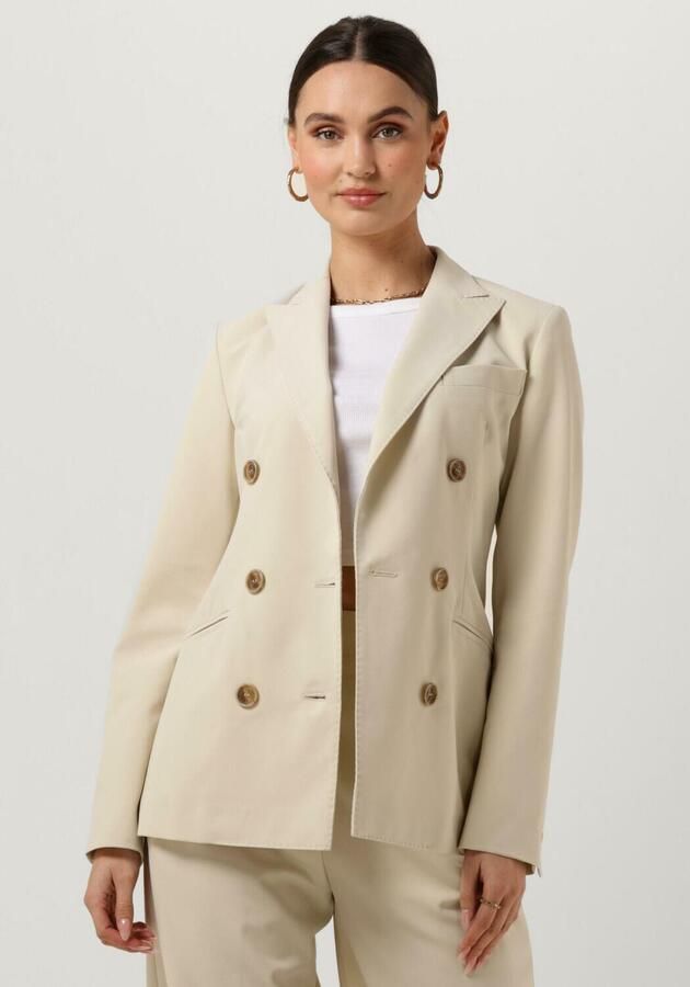 Semicouture Beige Alexina Dames Blazer Beige Dames