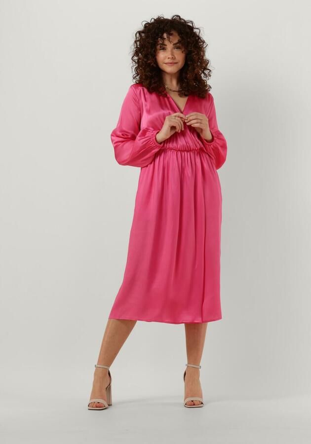 Semicouture Fuchsia Midi Jurk Becka Pink Dames - Foto 4