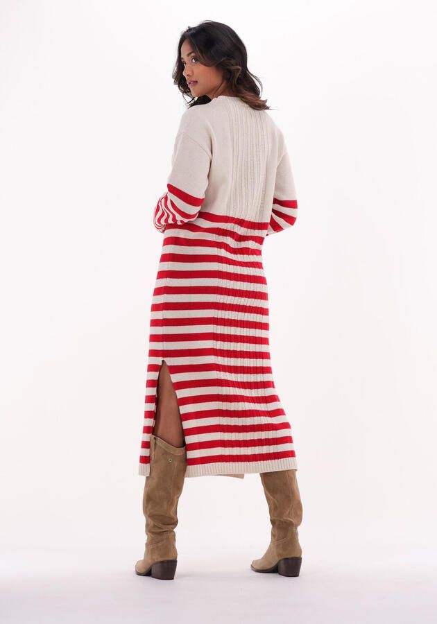 Semicouture Midi Jurk Ecru Beige Dames