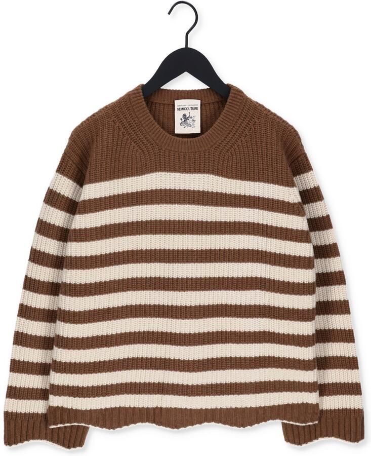 SEMICOUTURE Dames Truien & Vesten Y2wb24 Bruin - Foto 4