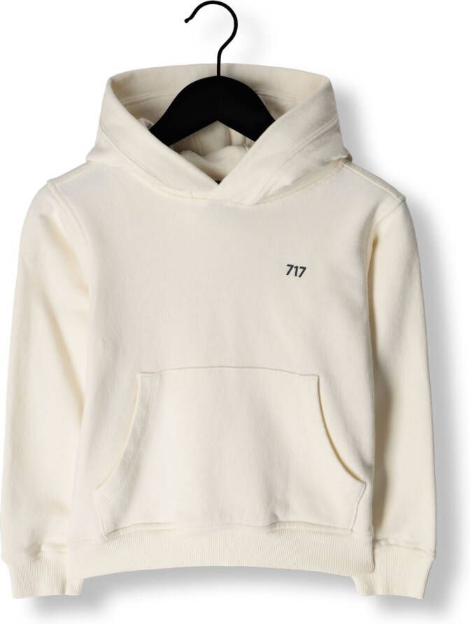 Sevenoneseven Witte Trui Hooded Sweater