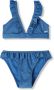 Shiwi triangel bikini Bella met lurex en ruches blauw Meisjes Polyamide 170 176 - Thumbnail 1
