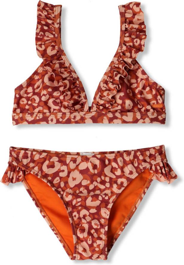 SHIWI Meisjes Zwemkleding Bella Bikini Set Lush Leopard Bruin