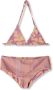SHIWI Meisjes Zwemkleding Lizzy Reversible Bikini Set Striped Starfish Perzik - Thumbnail 1
