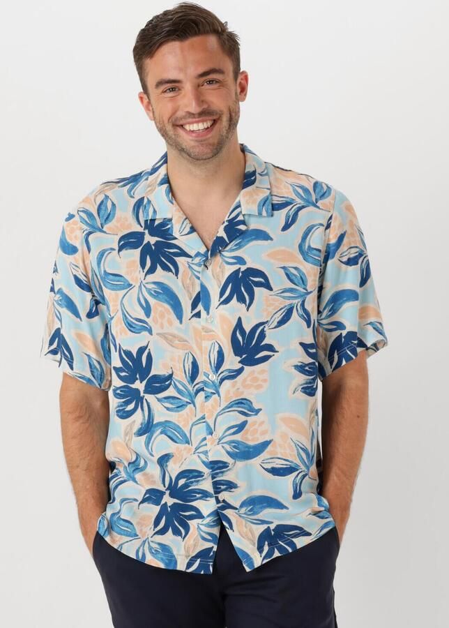 SHIWI Heren Overhemden Men Vic Short Sleeve Shirt Floral Leafs Multi - Foto 4
