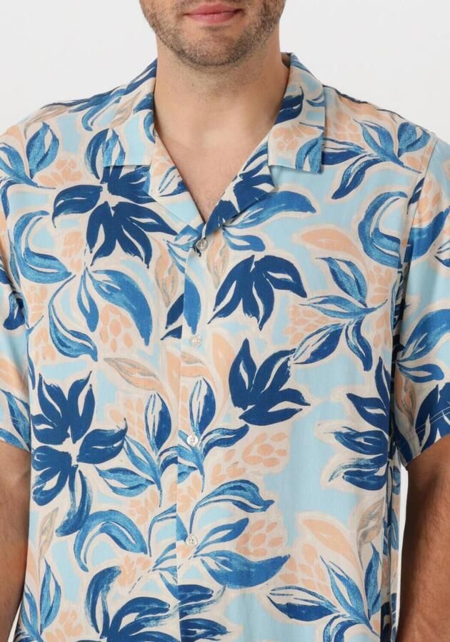SHIWI Heren Overhemden Men Vic Short Sleeve Shirt Floral Leafs Multi - Foto 3