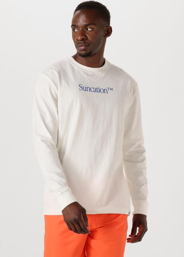 SHIWI Heren Polo's & T-shirts Men Jude Regular Longsleeve Suncation Wit - Foto 4