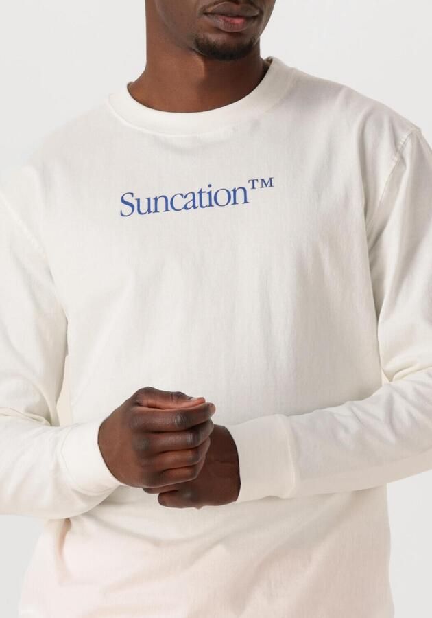 SHIWI Heren Polo's & T-shirts Men Jude Regular Longsleeve Suncation Wit - Foto 3