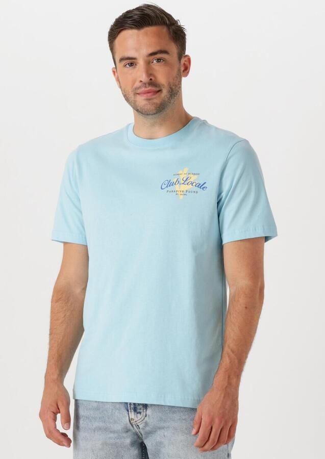 SHIWI Heren Polo's & T-shirts Men Liam Regular T-shirt Paradise Blauw - Foto 4