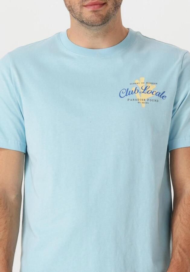 SHIWI Heren Polo's & T-shirts Men Liam Regular T-shirt Paradise Blauw - Foto 2