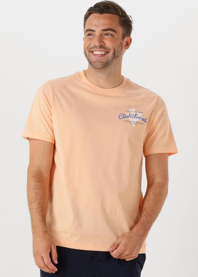 SHIWI Heren Polo's & T-shirts Men Liam Regular T-shirt Paradise Oranje - Foto 4