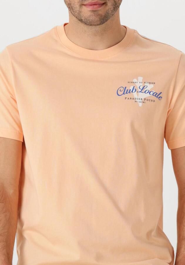 SHIWI Heren Polo's & T-shirts Men Liam Regular T-shirt Paradise Oranje - Foto 2