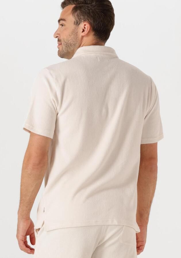 SHIWI Heren Polo's & T-shirts Men Nico Toweling Polo Solid Ecru - Foto 3