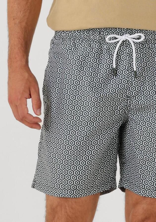 SHIWI Heren Zwembroeken Men Mike Swim Shorts 7 Inch Geo Tile Groen - Foto 3