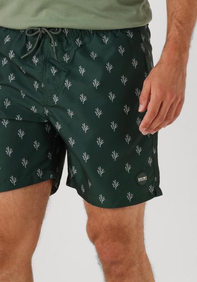 SHIWI Heren Zwembroeken Men Mike Swim Shorts 7 Inch Sketched Coral Groen - Foto 3