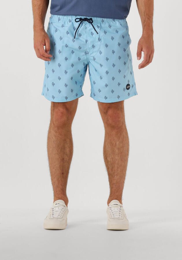 SHIWI Heren Zwembroeken Men Mike Swim Shorts 7 Inch Sketched Coral Lichtblauw - Foto 4